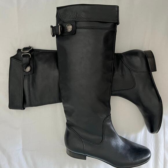 COACH BENITA BLACK SOFT LEATHER FLAT SOLE WOMEN'S TALL RIDING BOOTS SIZE 5 1/2 B - Picture 13 of 16